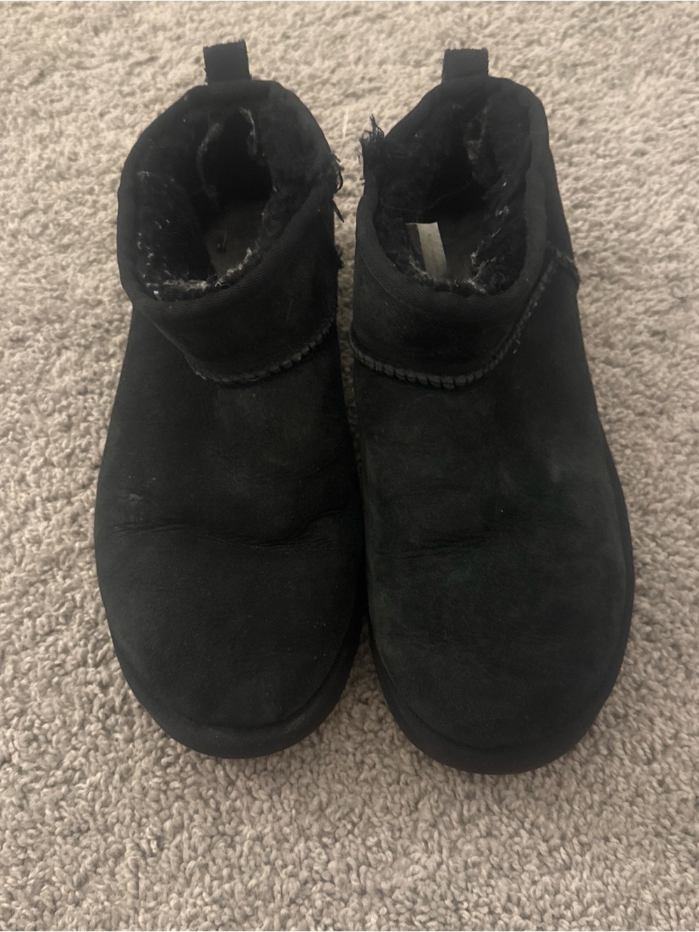 Black Ugg ultra minis